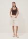 Brown cropped stretch-cotton tank top_1