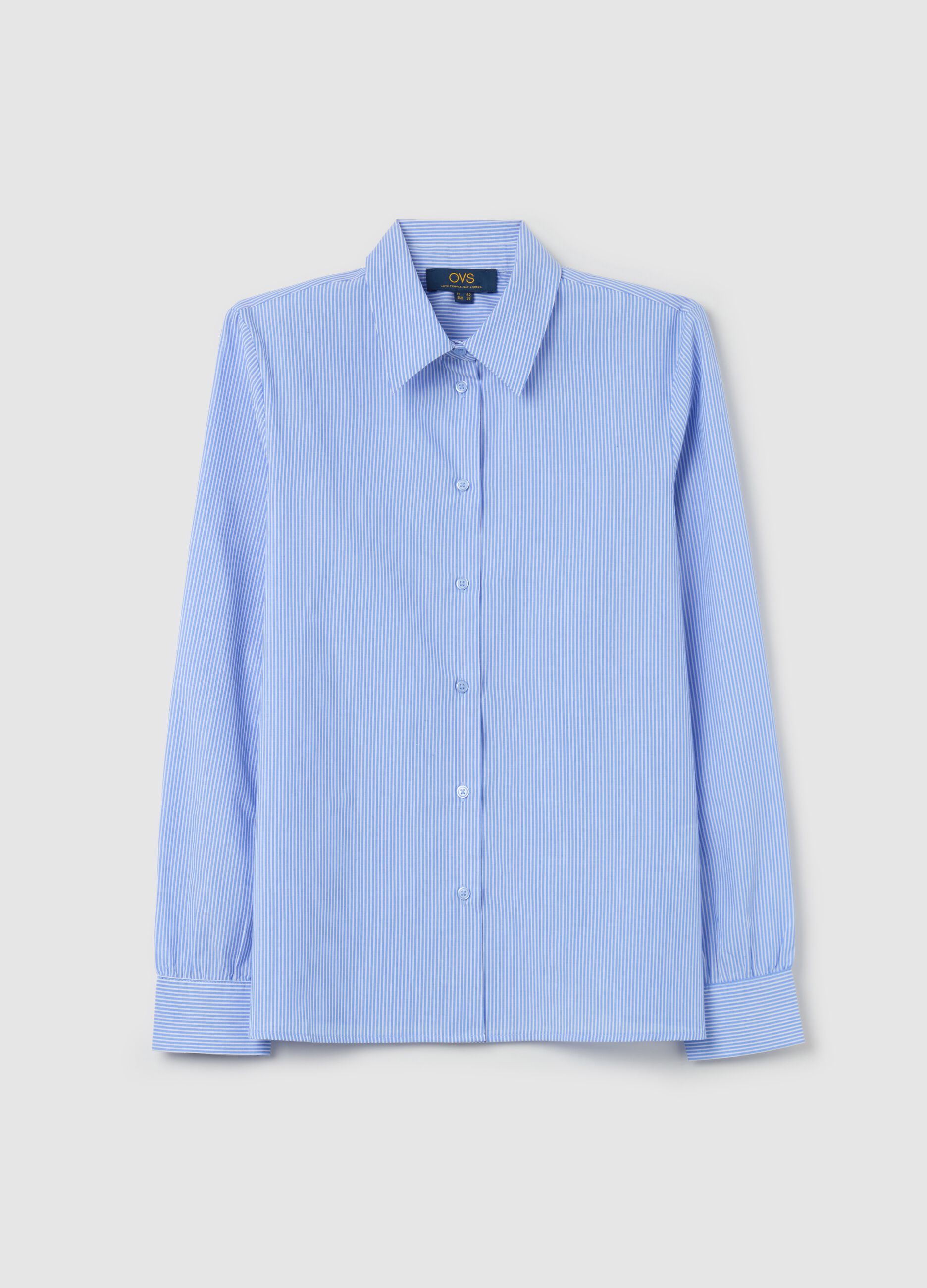 Shirt with striped pattern