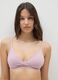Pink Stretch Cotton Bra_0