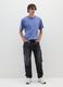 Pure cotton blue T-shirt regular fit_0