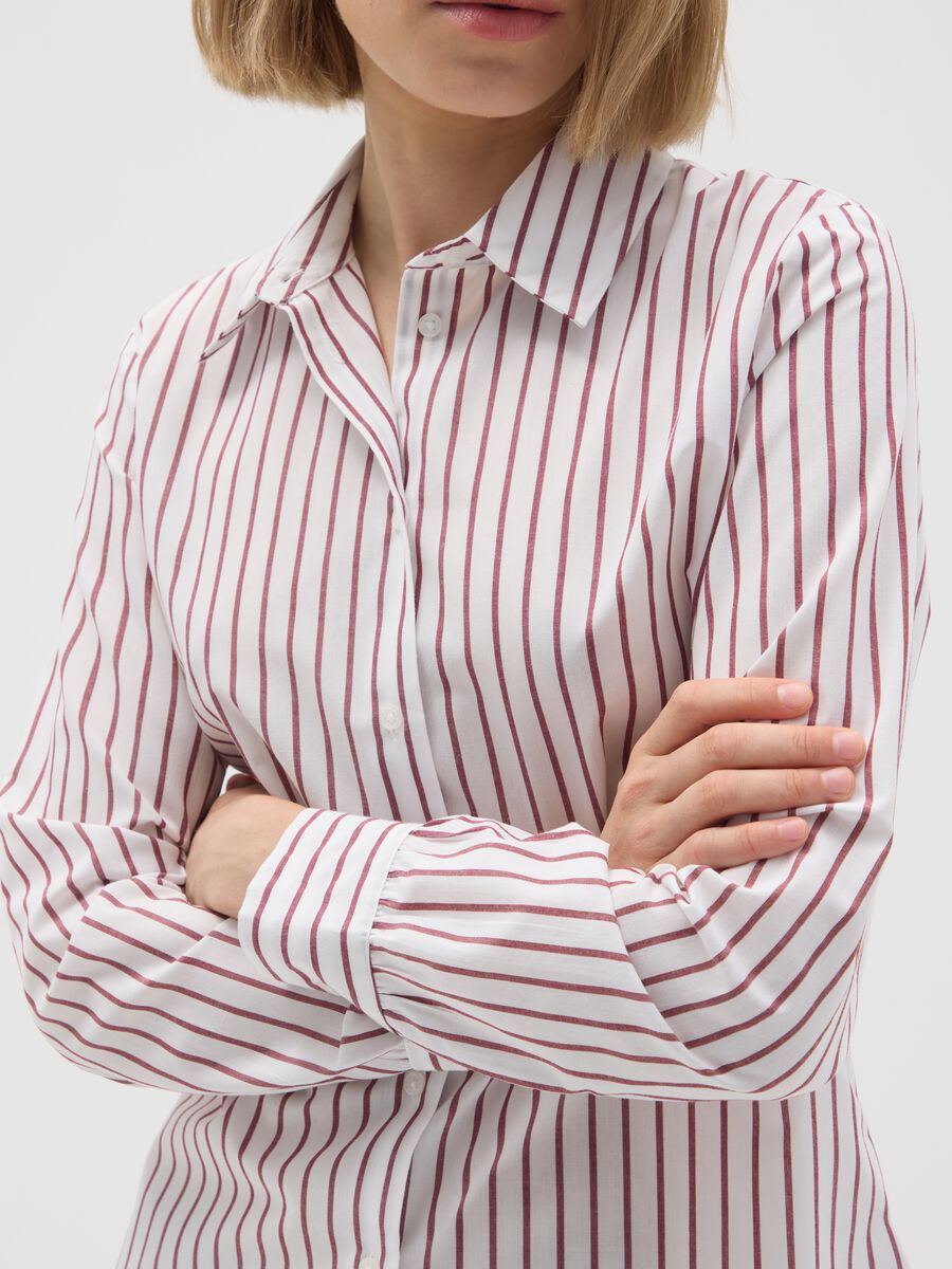 Camicia in misto cotone multicolor slim fit_3