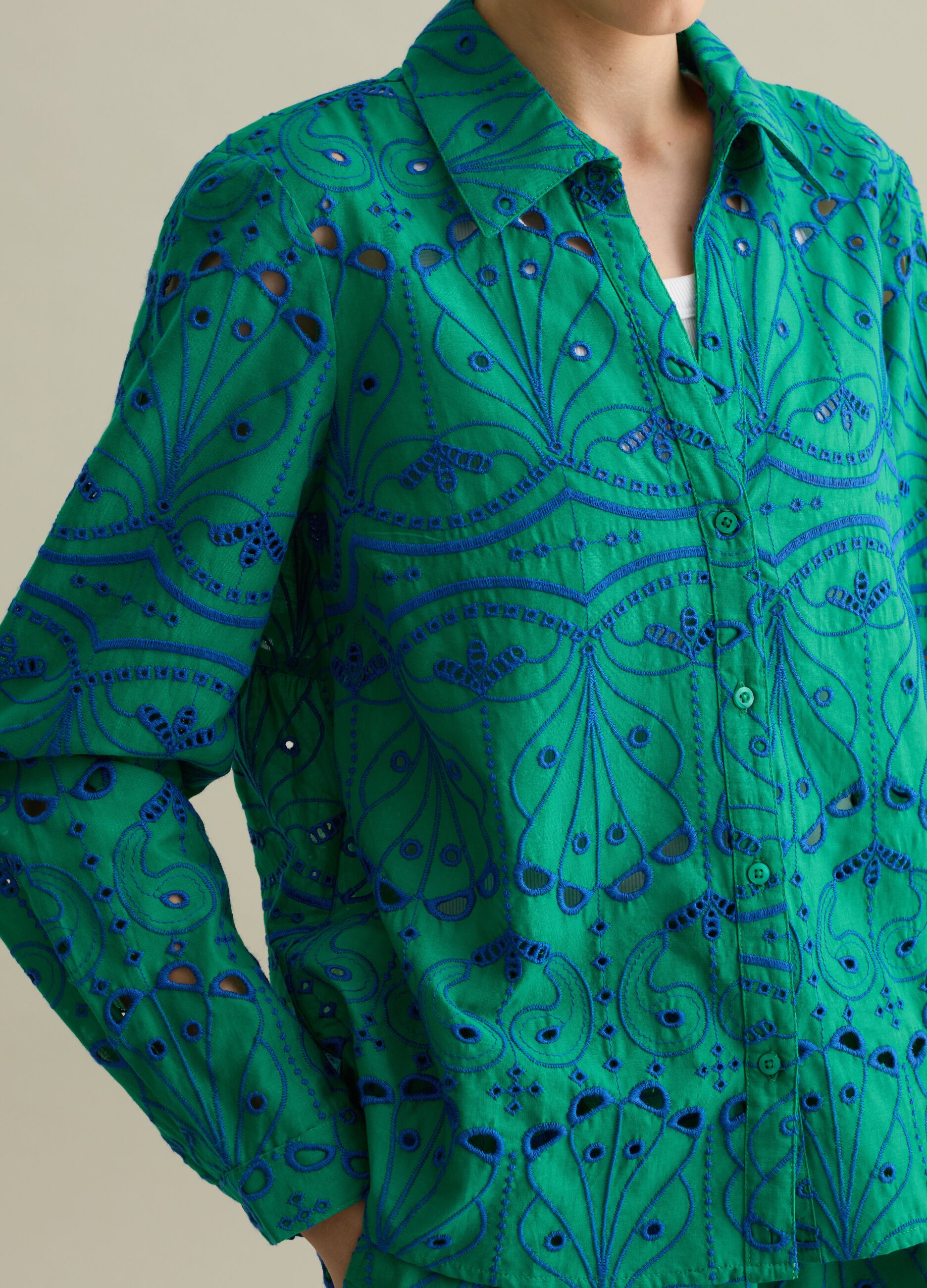 Broderie anglaise shirt