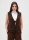 Brown Regular Fit Gilet_0