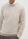 Beige Sweater in Acrylic and Wool Blend_3