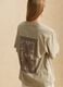 Beige short-sleeve pure cotton T-shirt_1