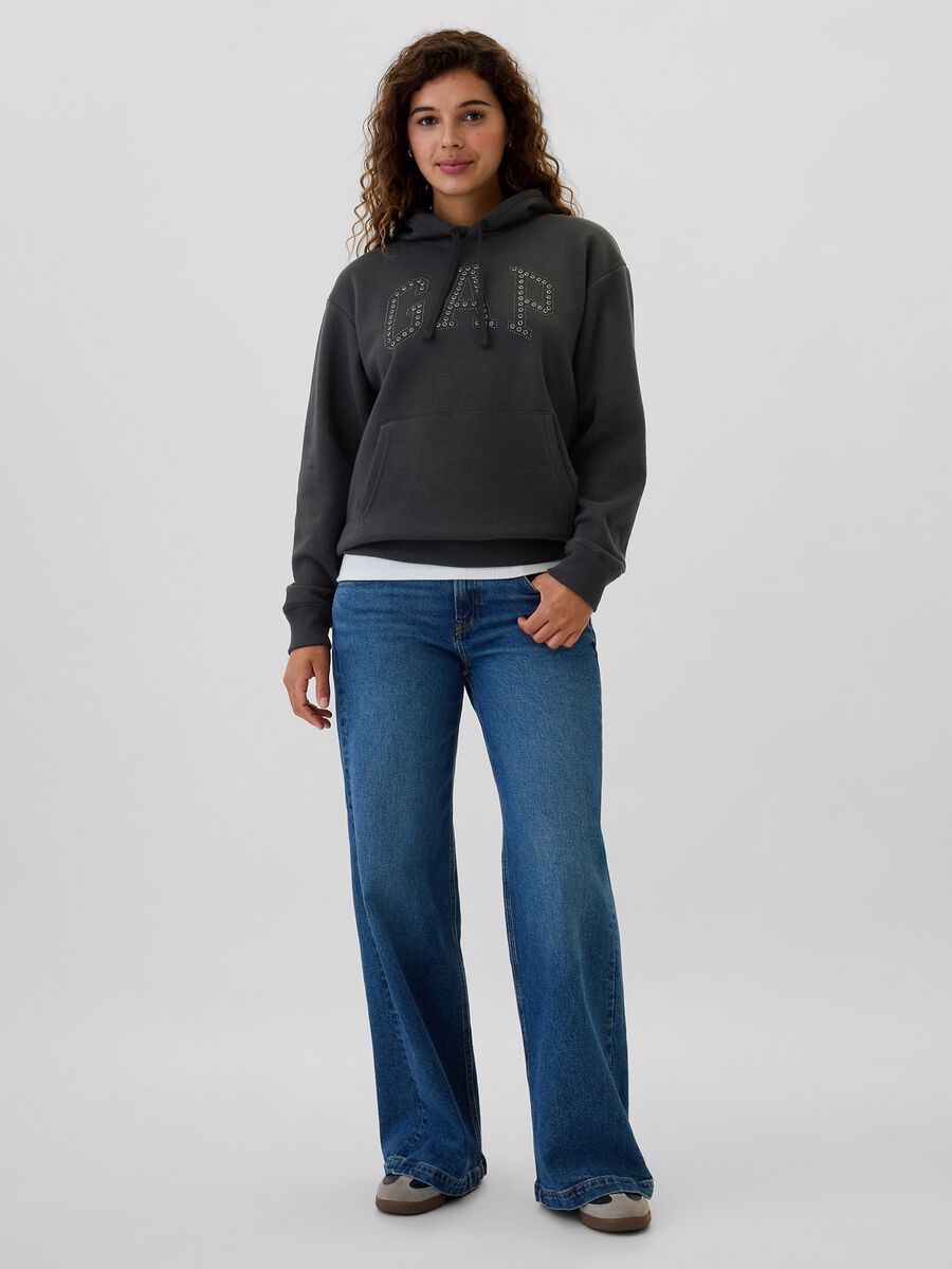 Sweatshirt with logo and studs_2