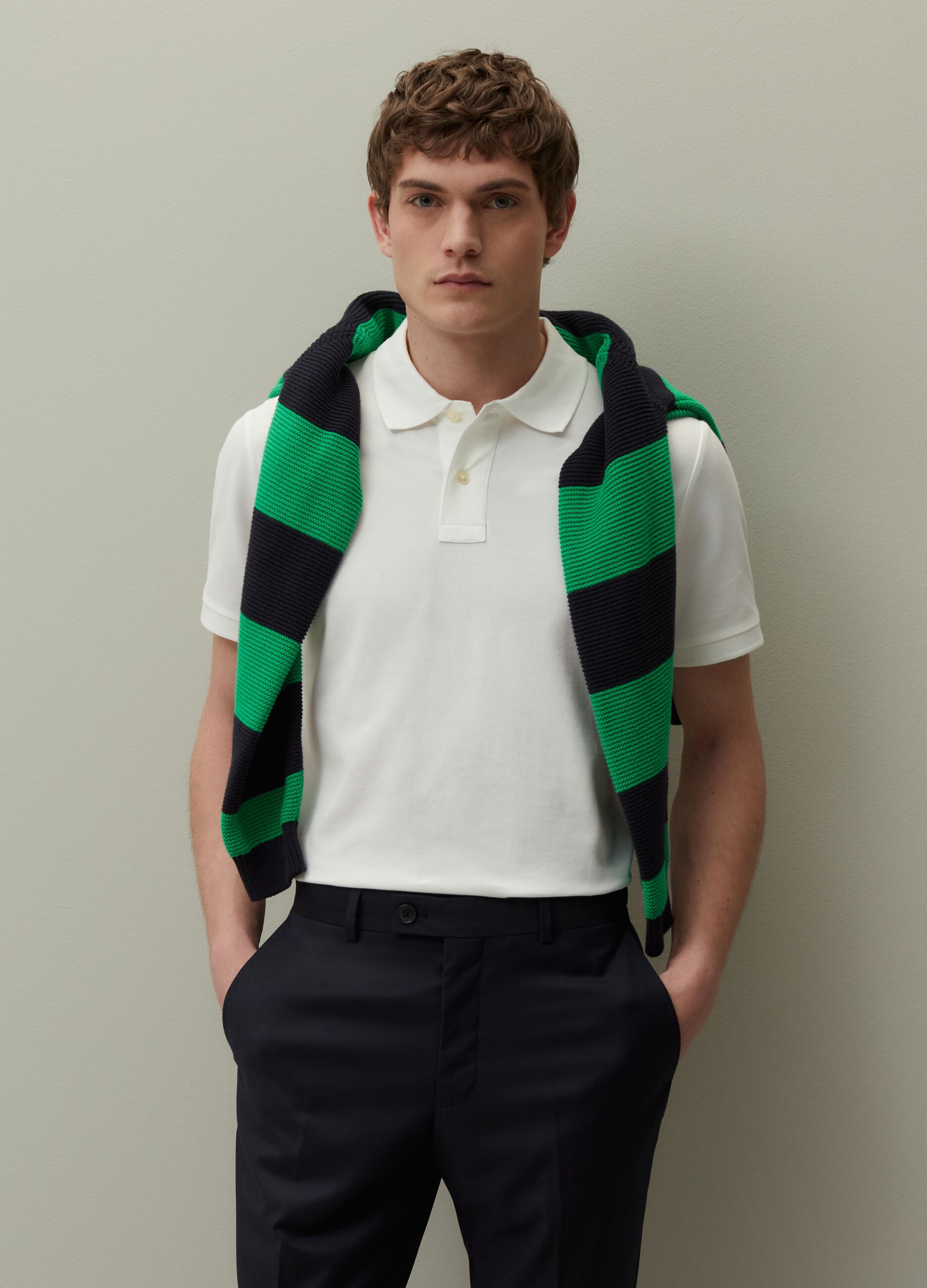 Ovs Polo in piquet di cotone Supima
