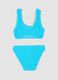 Blue bandeau bikini in stretch fabric_1