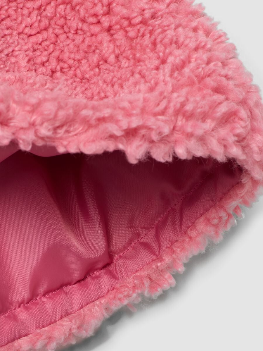 Gonna rosa effetto teddy con vita elasticizzata_3