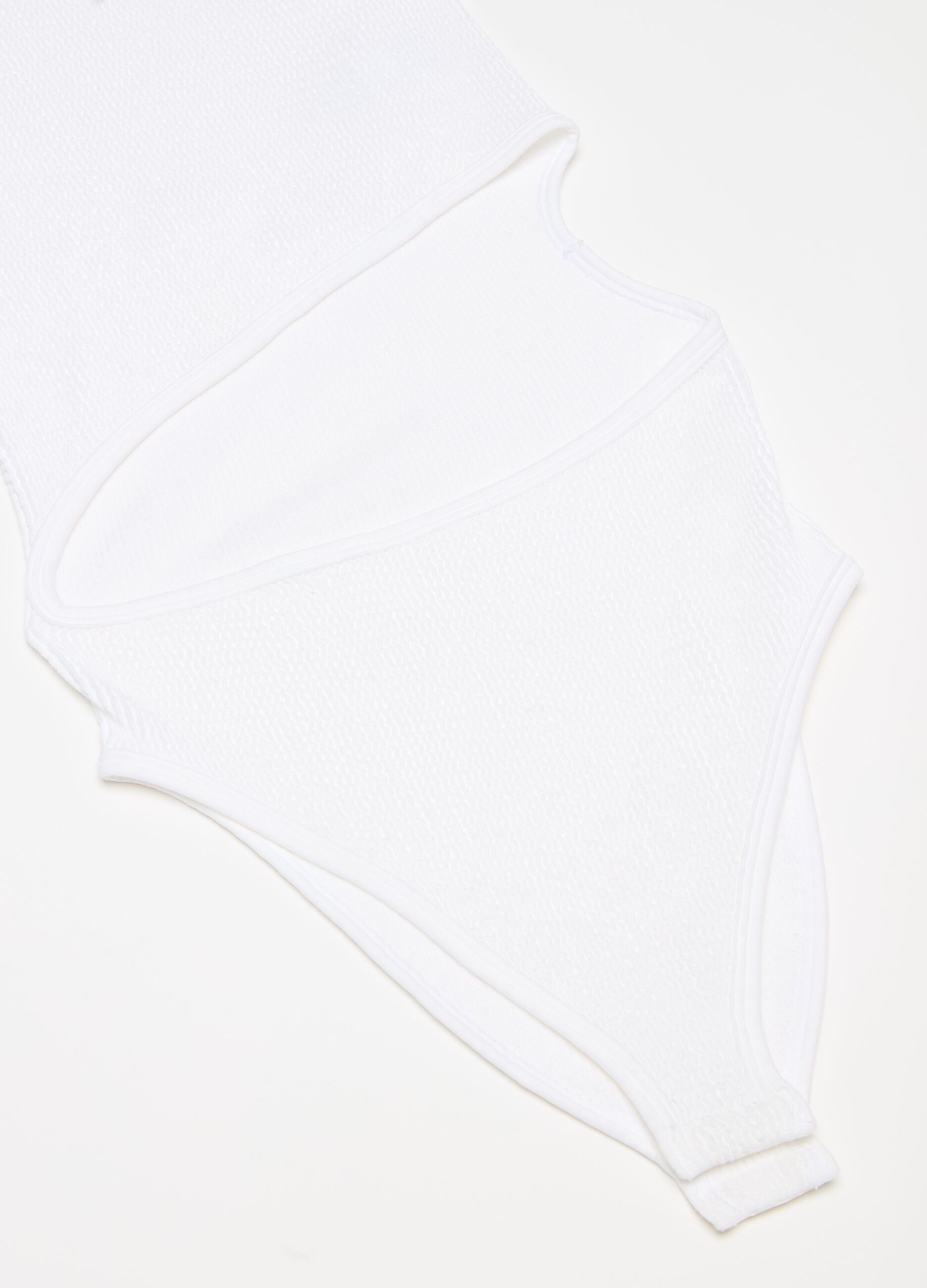 Cut Out Bodysuit White