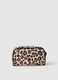 PVC Multicolour Pouch with Leopard Print Zip_1