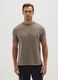 Regular fit green cotton blend T-shirt_0