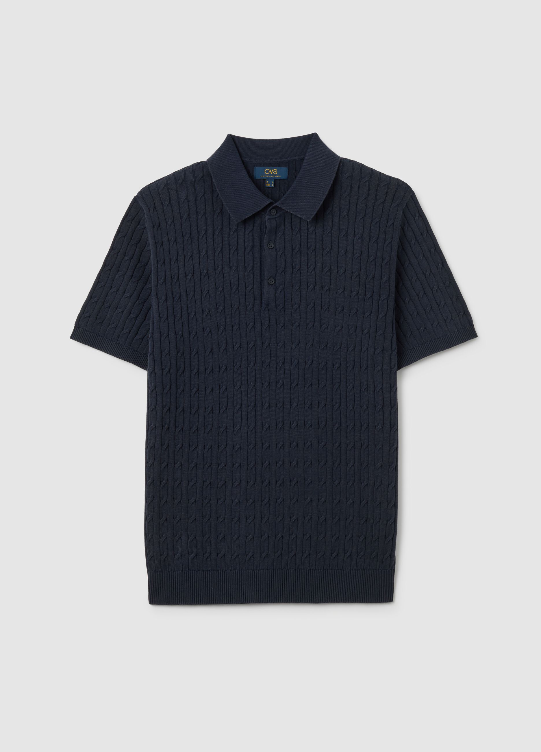 Pure Cotton Blue Shirt with Classic Collar