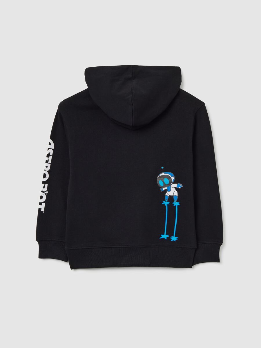 Kids' black pure cotton oversized fit hoodie_2