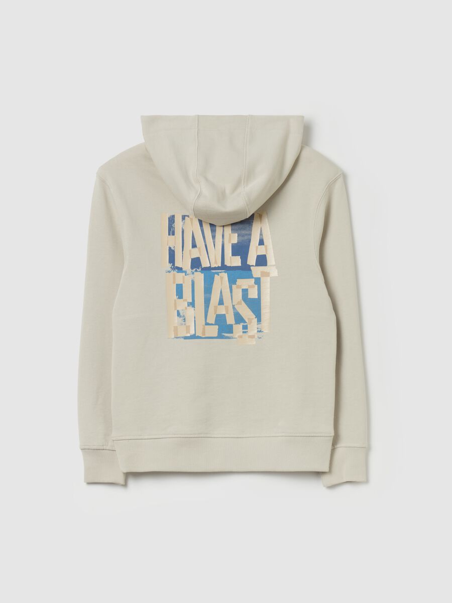 Felpa con cappuccio e stampa lettering_4