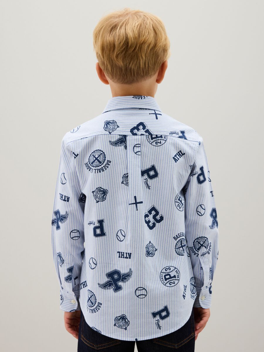 Multicolour regular fit pure cotton child's shirt_1
