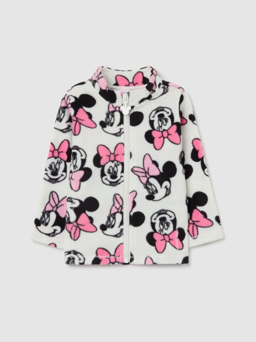 Regular Fit Multicolour Fleece Sweatshirt for Girls with Disney Prints_0