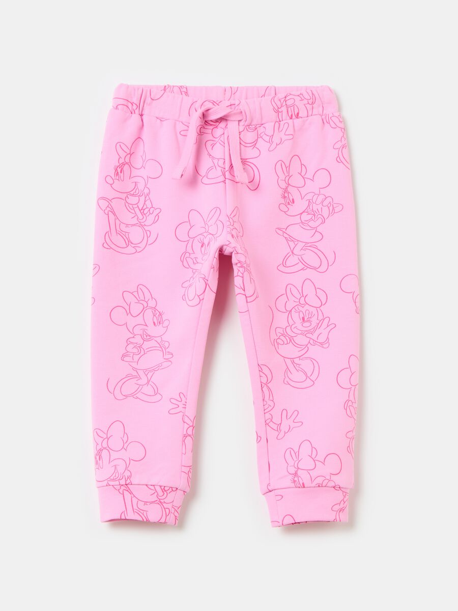 Joggers con coulisse e stampa Minnie_0