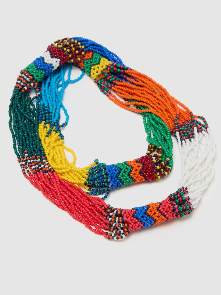 Women's Multicolour Glass Necklace_3