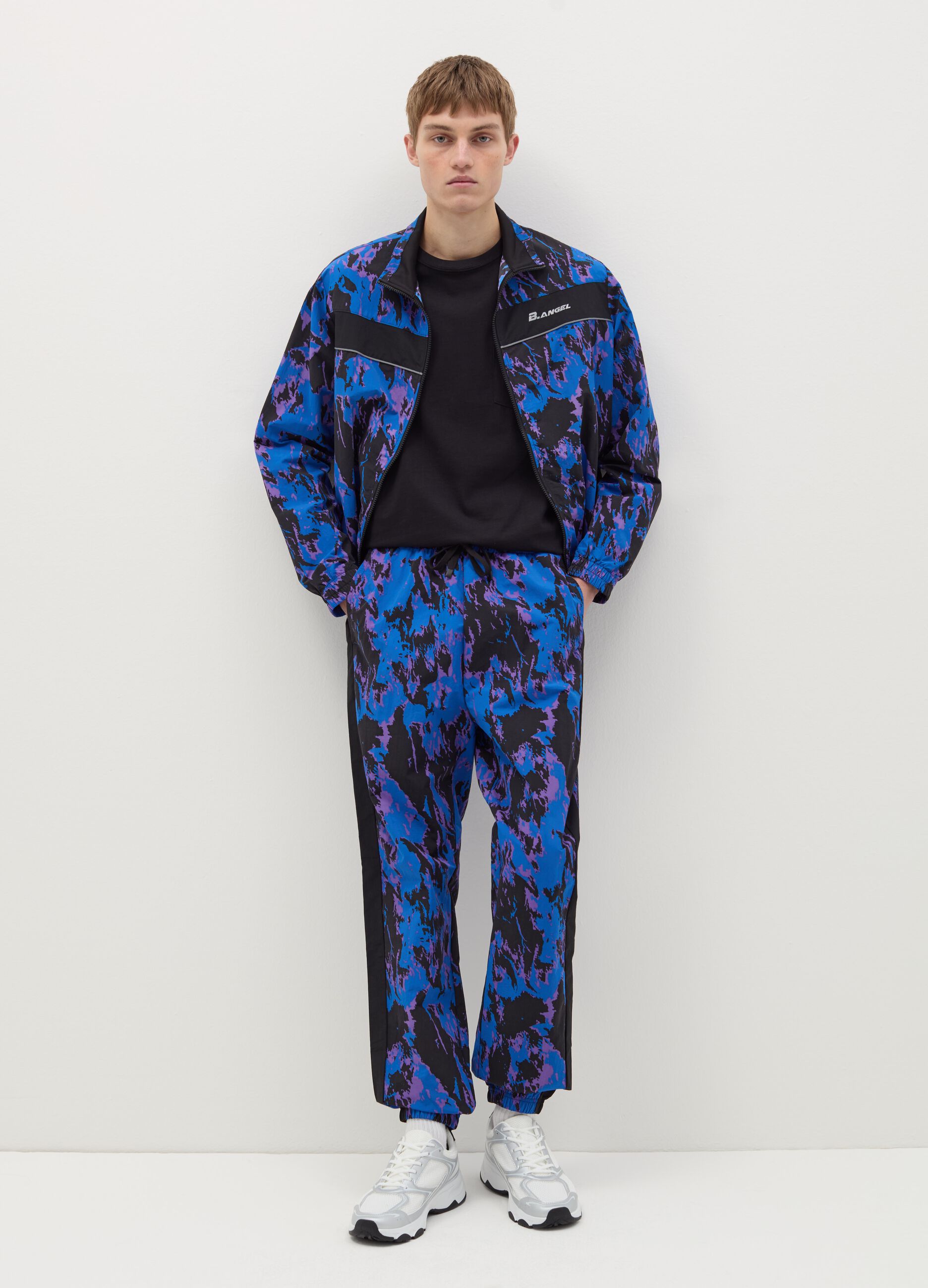 B.ANGEL X THE SEA BEYOND tie-dye joggers with drawstring