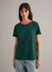 Green striped pure cotton regular fit T-shirt_2