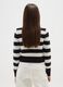 Girls' Multicolour Striped Jumper, Regular Fit with High Neck_1
