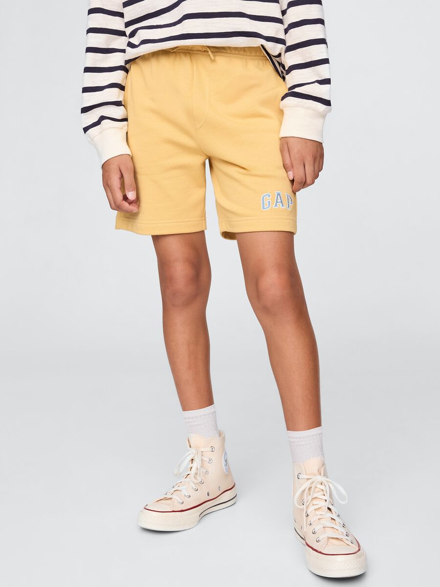 Yellow GAP Kids Cotton Blend Shorts_1