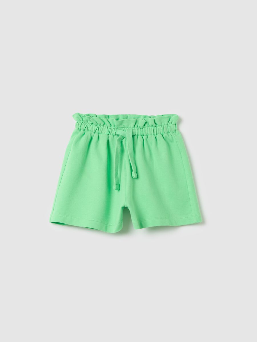 OVS Kids Green Shorts in Pure Cotton_0