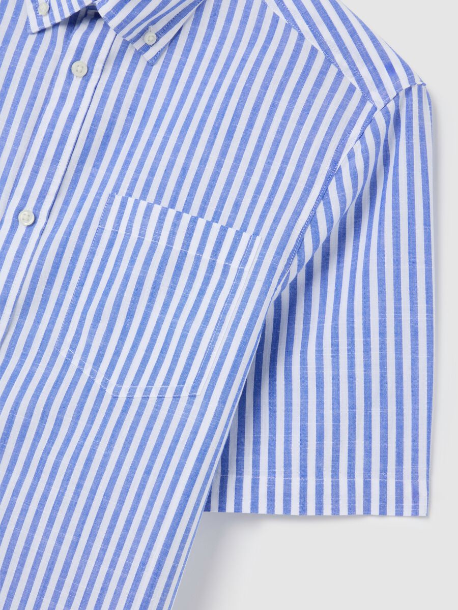 Men's pure cotton multicolor regular fit shirt with pocket_5