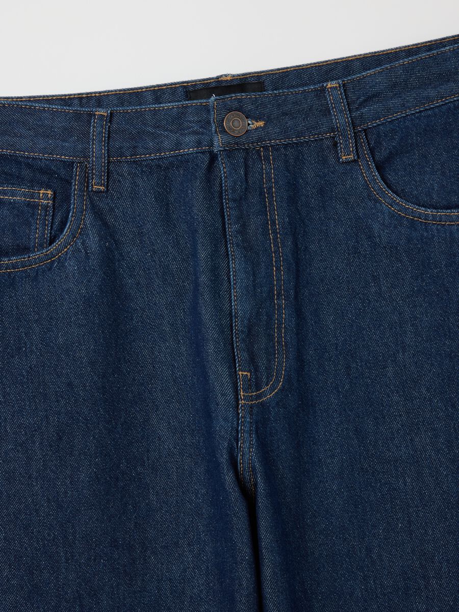 Pure Cotton Blue Baggy Jeans_5