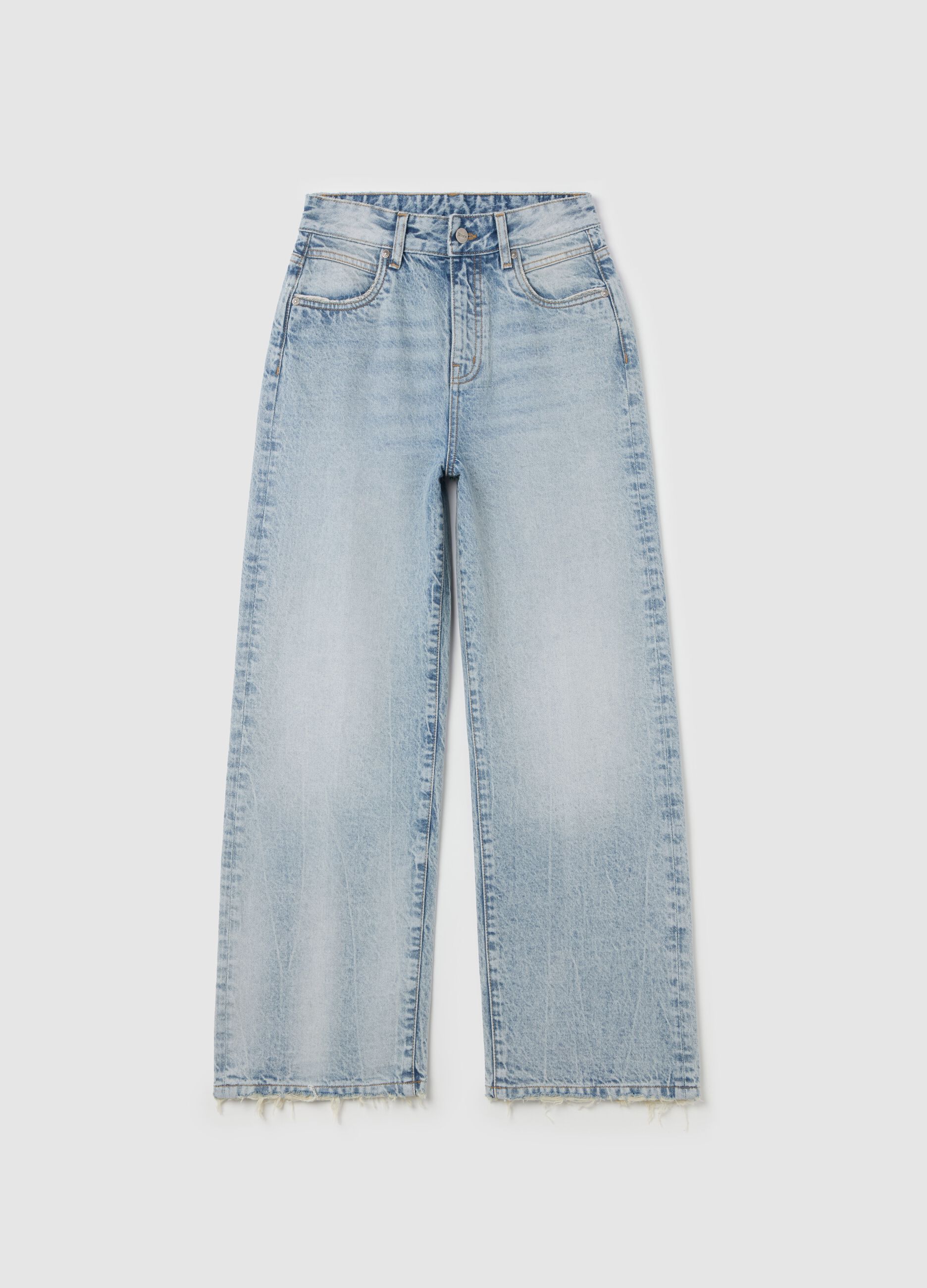 Wide Leg Denim Vintage Light Blue