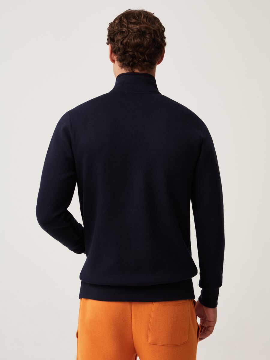 Full-zip in felpa a collo alto_2