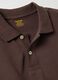 Brown long sleeve polo in pure cotton regular fit_5