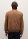 Brown genuine leather bomber jacket_3