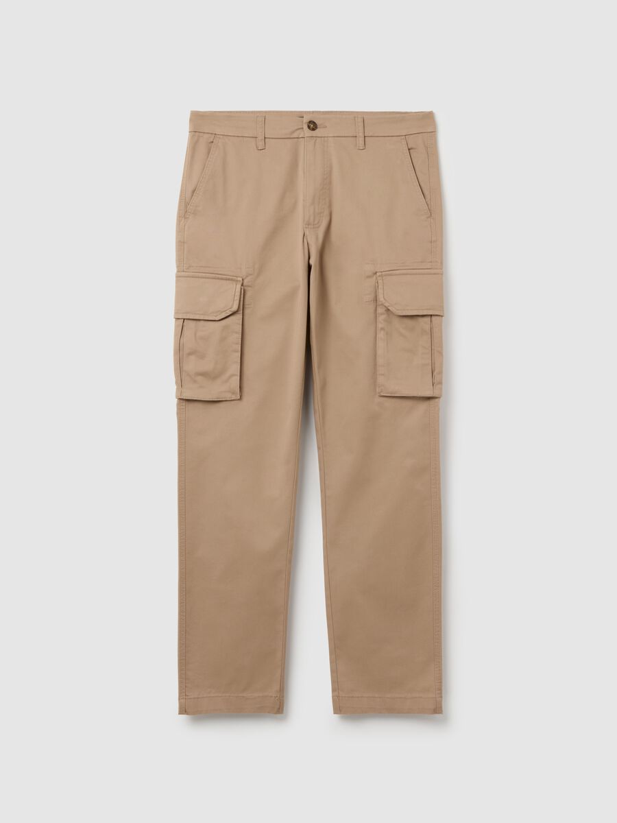 Cargo trousers in stretch cotton_4