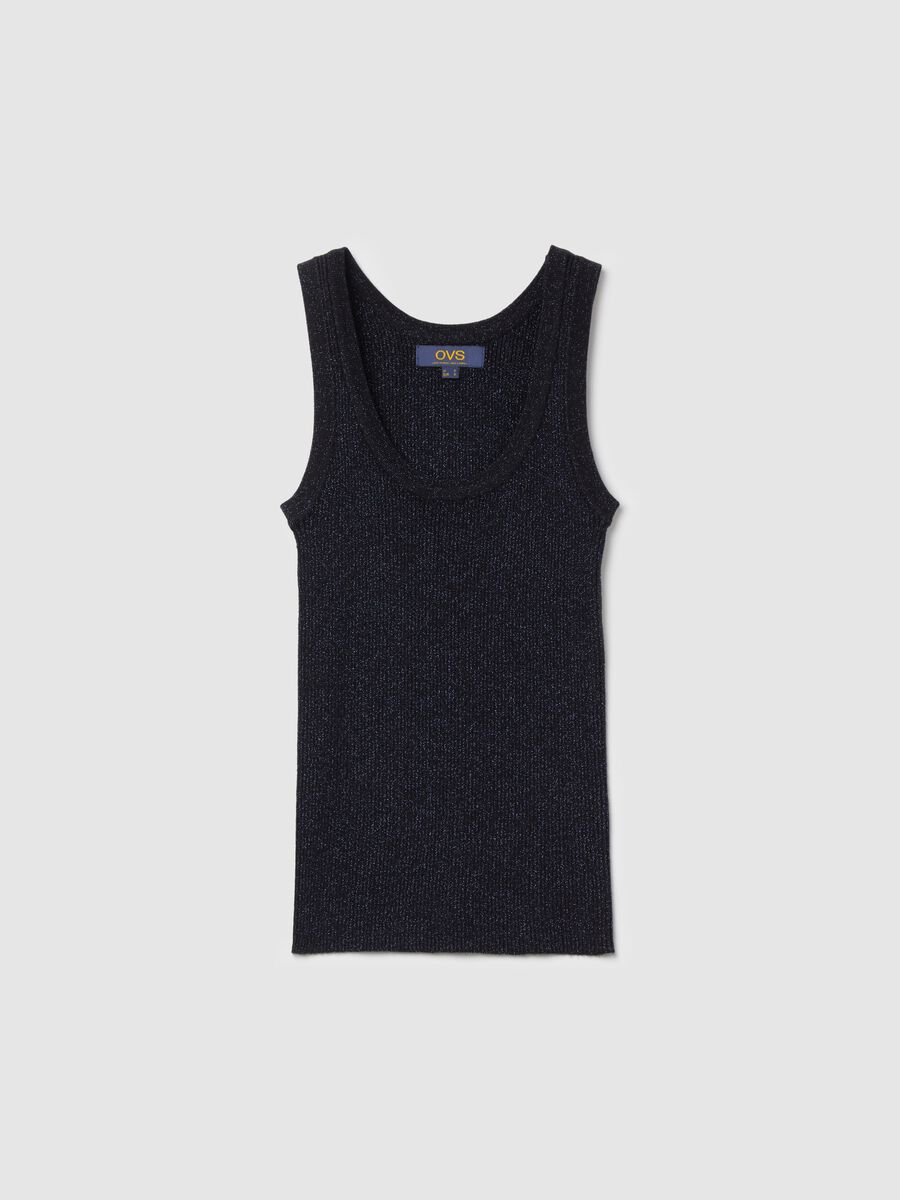 Ribbed lurex tank top_4