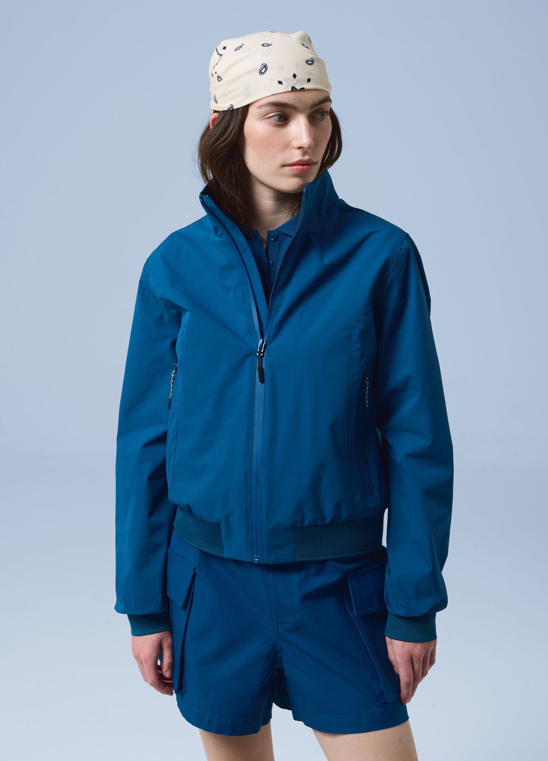 Giacca sportiva antivento ALTAVIA SAILING blu con zip
