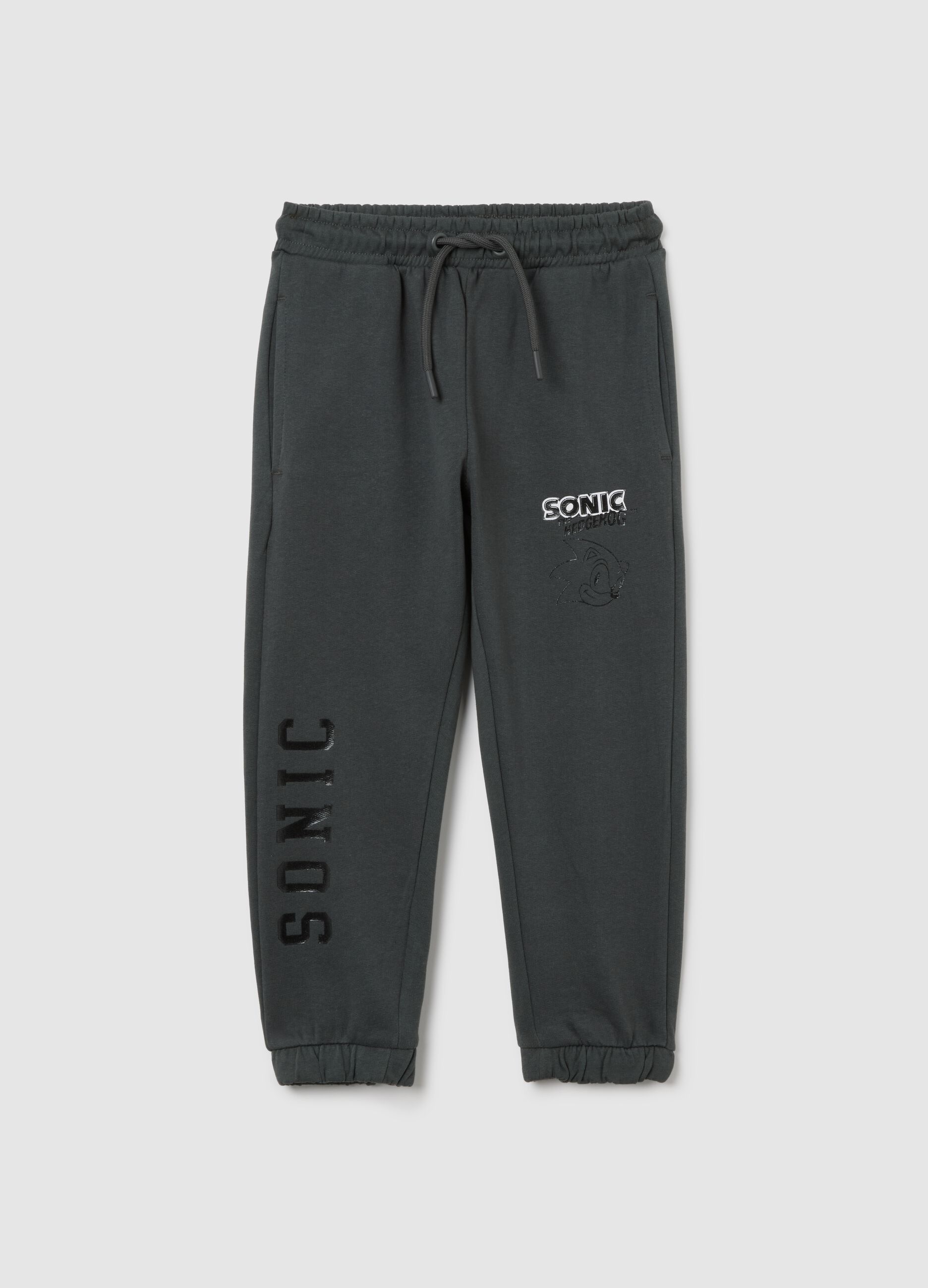 Children's Black Pure Cotton Overfit Trousers