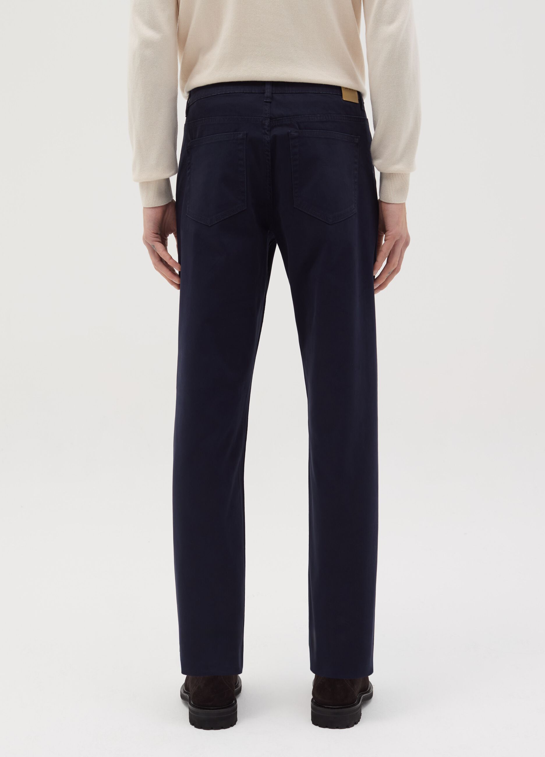 Slim-fit trousers with five pockets