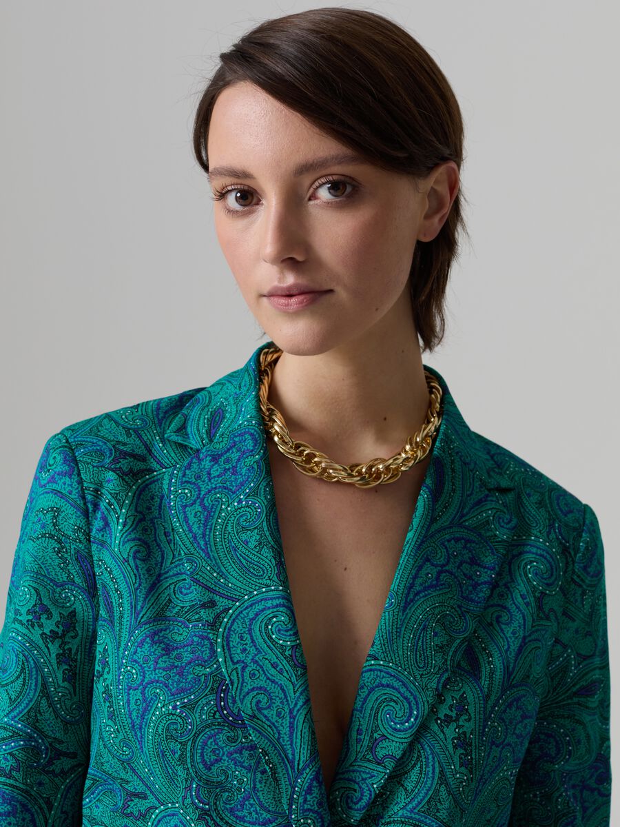 Single-breasted blazer with paisley pattern_1