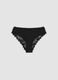 Black Brazilian briefs in stretch microfibre with lace_4