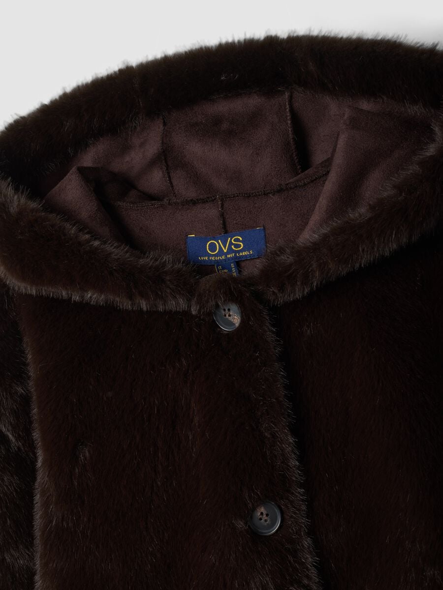 Giacca marrone regular fit con cappuccio_5