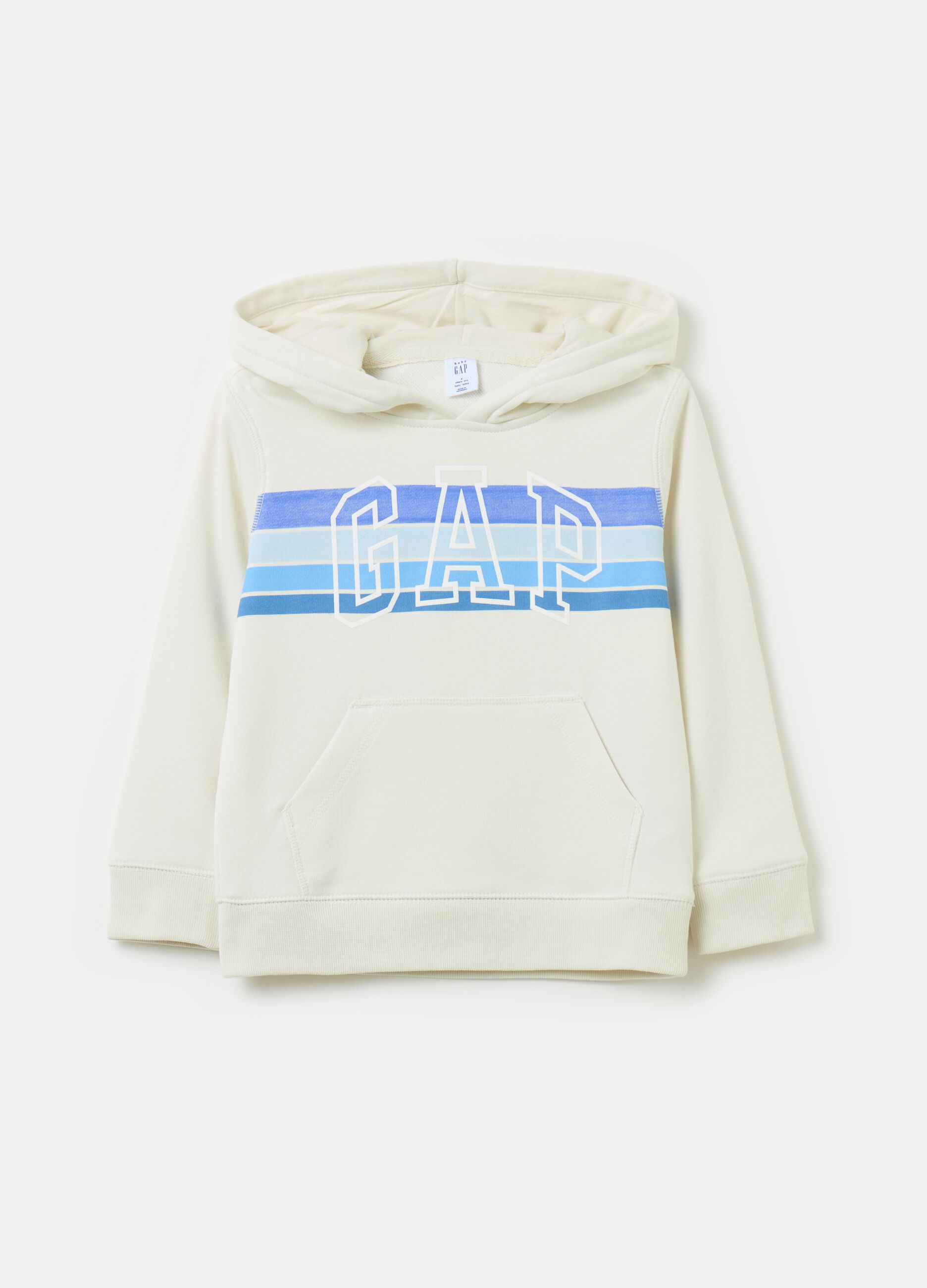 Sweatshirt with hood and logo print