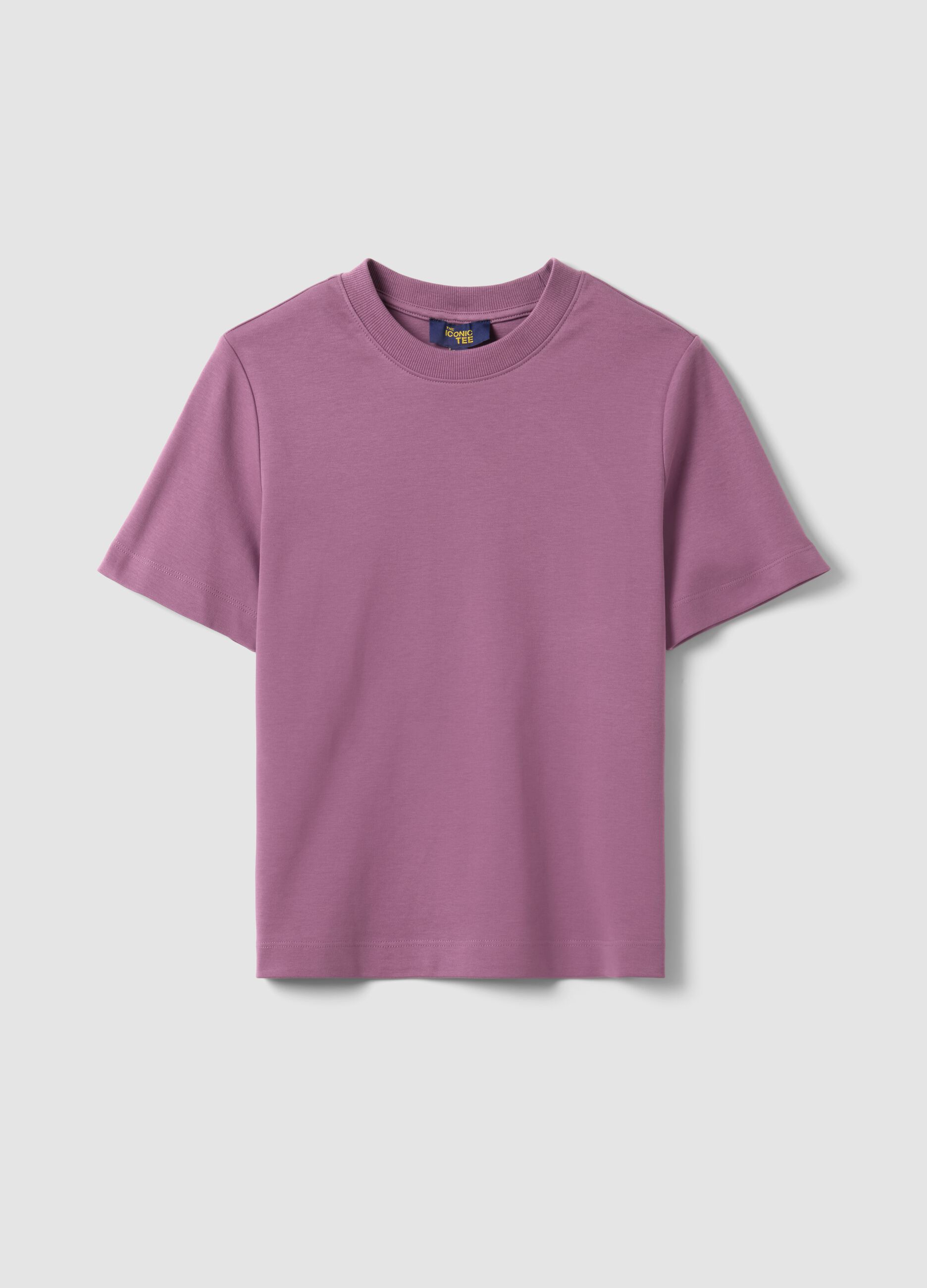 Purple pure cotton relaxed fit T-shirt