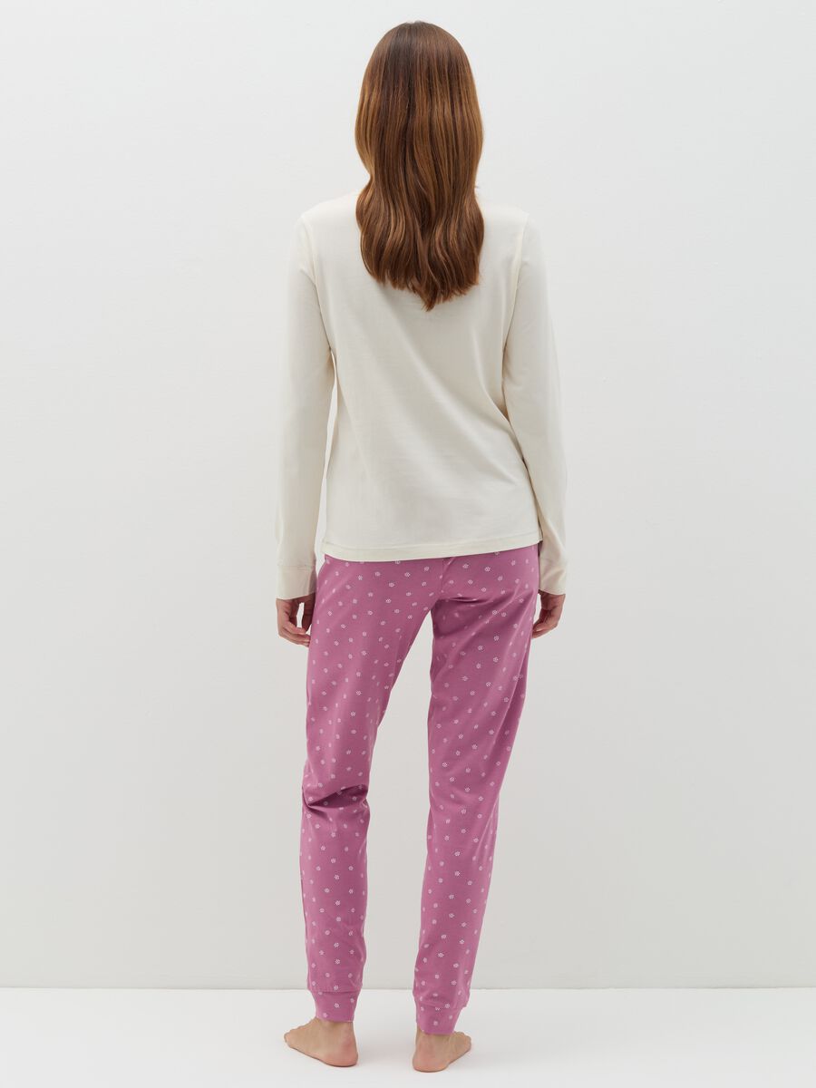 Long pyjamas with print in organic cotton_2