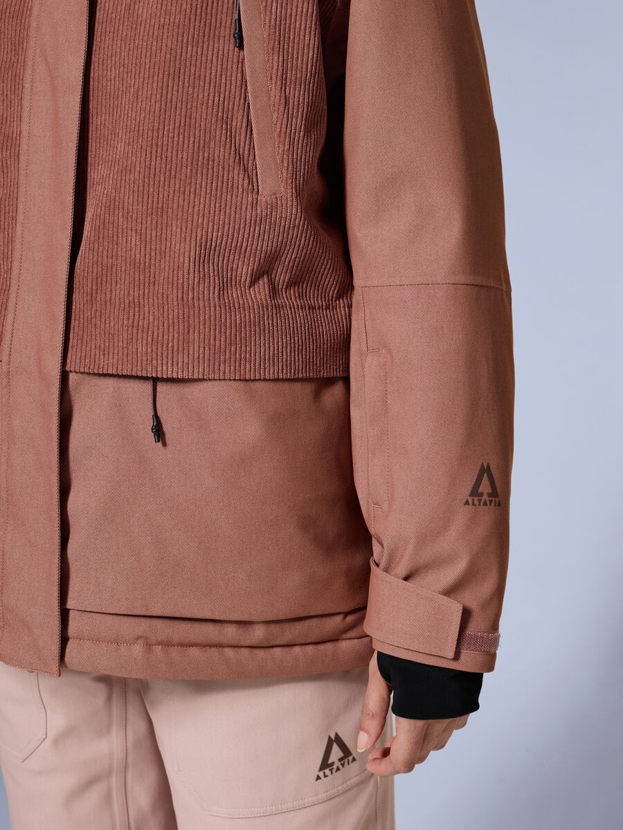 Ski jacket with velvet inserts ALTAVIA WITH DEBORAH COMPAGNONI_3