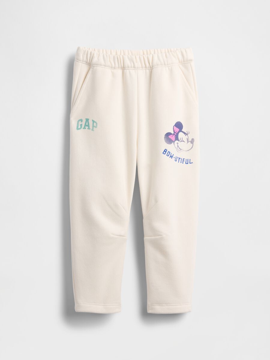 Girls' white trousers in pure cotton_0