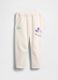 Girls' white trousers in pure cotton_0