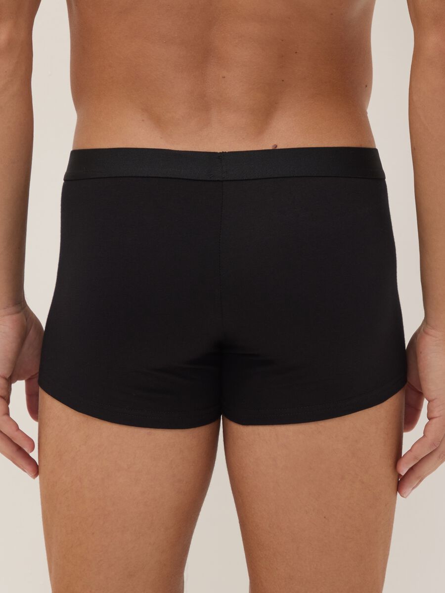 Tripack di boxer neri in cotone organico_2
