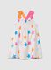 Baby girls&rsquo; multicoloured dress in 100% cotton with wide fit_0